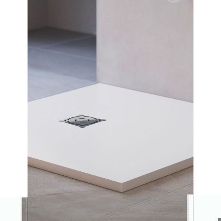 Душевой поддон из искусственного камня RGW Stone Tray 16152010-01 100х100 белый без ножек