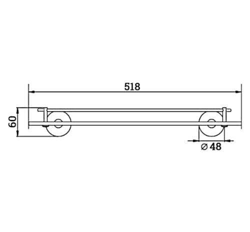 Полка в ванную комнату D-Lin D260111 - фото 2