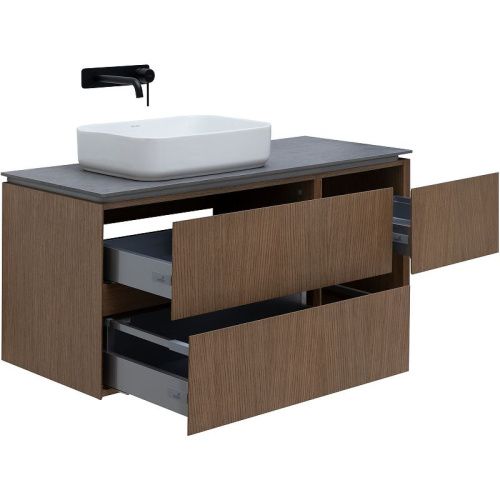 Тумба под раковину Allen Brau Infinity 1.21005.NO 120х50 подвесная цвет коричневый - фото 4