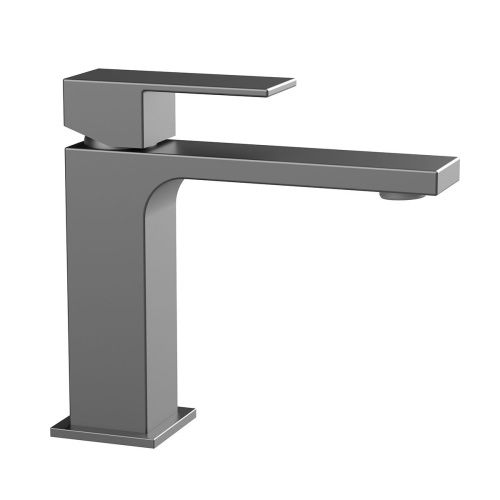 Смеситель Vincea Cube VBF-1C01GM на раковину вороненая сталь - фото 2
