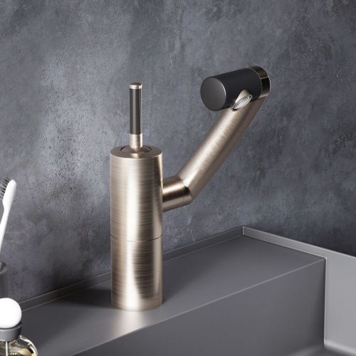 Смеситель Damixa Arc 290217264 на раковину никель - фото 3