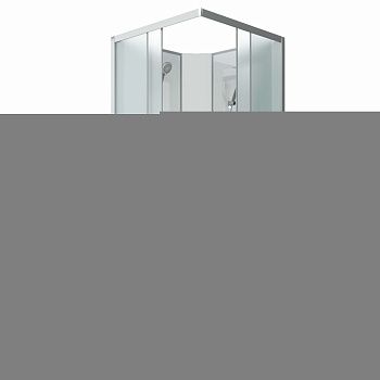 Душевая кабина Niagara Classic 11011423BKG 90х90 квадратная без крыши ориентация универсальная