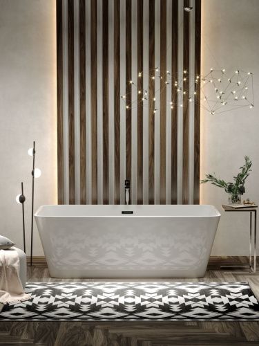 Ванна акриловая Sancos Dama FB05 170х80 отдельностоящая прямоугольная с каркасом - фото 5