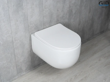Унитаз подвесной Gid Tornado 62262Y белый с сиденьем микролифт безободковый смыв торнадо