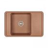 Кухонная мойка Aquaton Беллис 1A725032BS270 80х50 цвет коричневый поверхность матовая