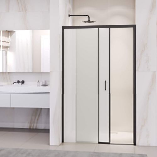 Душевая дверь RGW Passage 350801713-24 130х195 стекло матовое профиль черный - фото 2