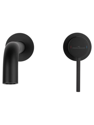 Смеситель для раковины Wonzon & Woghand Stick WW-88869017-MB встраиваемый в стену черный - фото 2