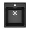 Кухонная мойка Maretti Kitchen 425 KT425-BL 43х49 цвет черный поверхность матовая