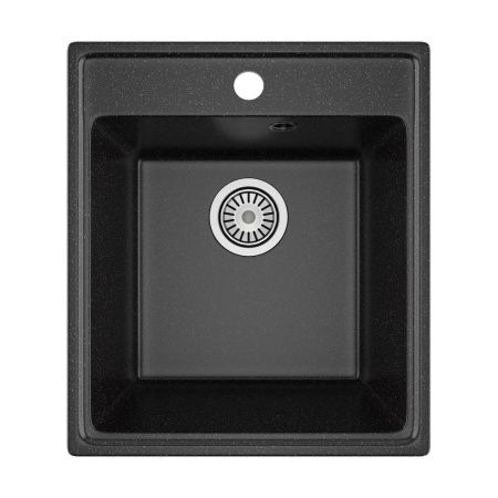 Кухонная мойка Maretti Kitchen 425 KT425-BL 43х49 цвет черный поверхность матовая