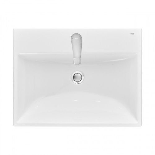 Раковина из искусственного камня Roca Ona ZRU9307561 60х50 накладная цвет белый - фото 3