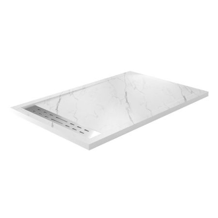Душевой поддон из искусственного камня Wasserkraft Rhin 44T 44T36 140х90 белый