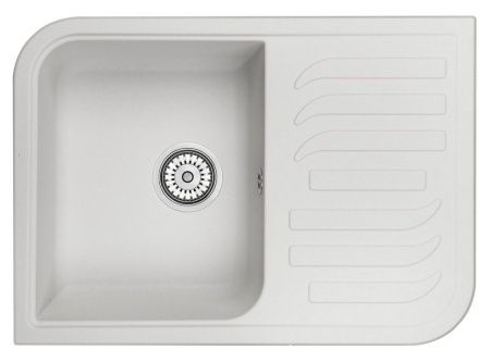 Кухонная мойка Granula 7001, АРКТИК 70х50 цвет белый поверхность матовая