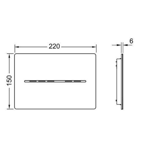 Клавиша смыва механическая Tece TECESolid 9240461 цвет хром - фото 2