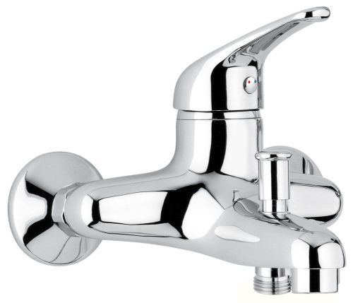 Смеситель для ванны Emmevi Ambra 9001/BC настенный белый/хром