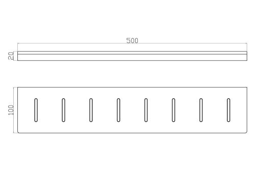 Полка в ванную комнату Wonzon & Woghand WW-9127-BGM - фото 2