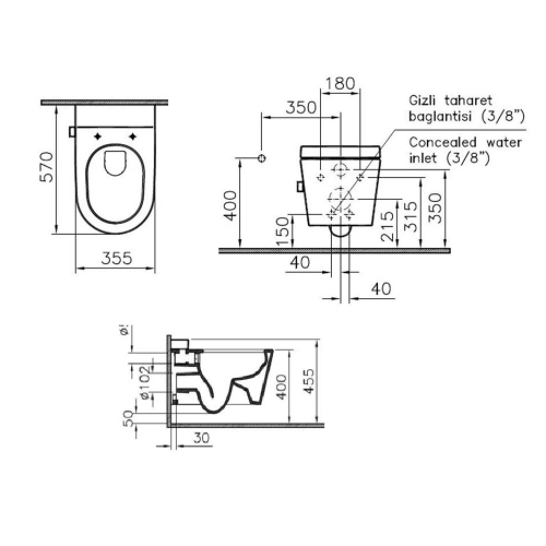 Унитаз подвесной Vitra Nest 5176B003-6233 белый с сиденьем микролифт безободковый смыв торнадо - фото 4