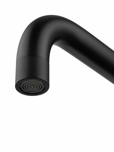 Смеситель для кухни Wonzon & Woghand WW-L1006-MB на мойку черный - фото 3