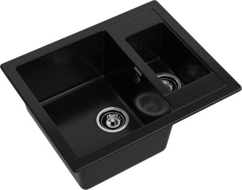 Кухонная мойка Granfest Quadro Q-610K черный 60х50 цвет черный поверхность матовая - фото 2