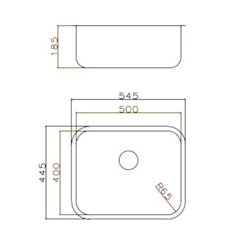 Кухонная мойка Grandex Aqua SELECT 54 200336 55х45 цвет серый поверхность матовая - фото 3