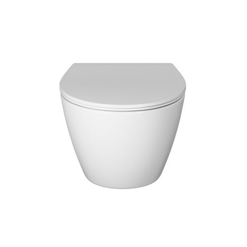 Унитаз подвесной Grossman Торнадо GR-4405SQ белый с сиденьем микролифт безободковый смыв торнадо - фото 2