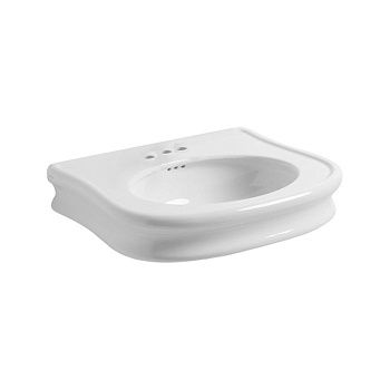 Раковина из сантехнического фаянса Simas Lante LA11bi*3 90х70 подвесная цвет белый 1 отверстие под смеситель