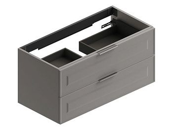 Тумба под раковину Berloni Bagno SUVBS2C105C/176/SHALAO 176 110х50 подвесная цвет серый