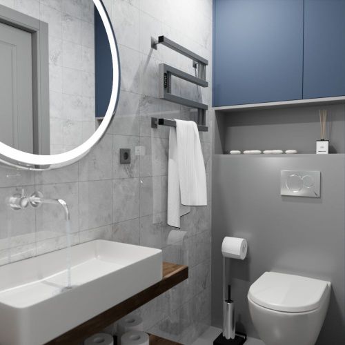 Полотенцесушитель электрический Altasan МонакоПроф МонакоПроф4050Г 50х45 серый - фото 3