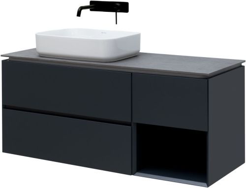 Тумба под раковину Allen Brau Infinity 1.21005.AM 120х50 подвесная цвет черный - фото 3