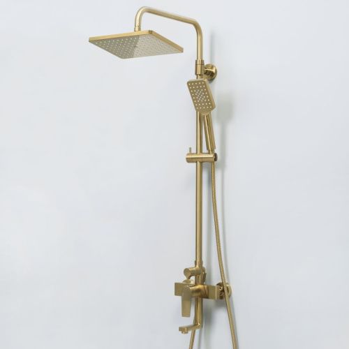 Душевая стойка Wasserkraft Aisch BK15501BG настенная цвет золото - фото 5