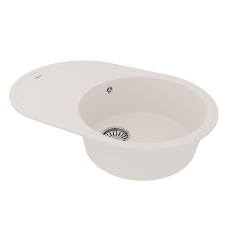 Кухонная мойка LeMark Lacha 760 9910058 75х50 цвет белый поверхность матовая