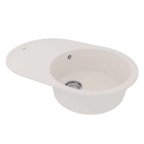 Кухонная мойка LeMark Lacha 760 9910058 76х50 цвет белый поверхность матовая - фото 2