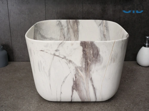 Раковина керамическая Gid Creativo 54480 40х40 накладная цвет многоцветный 1 отверстие под смеситель - фото 5