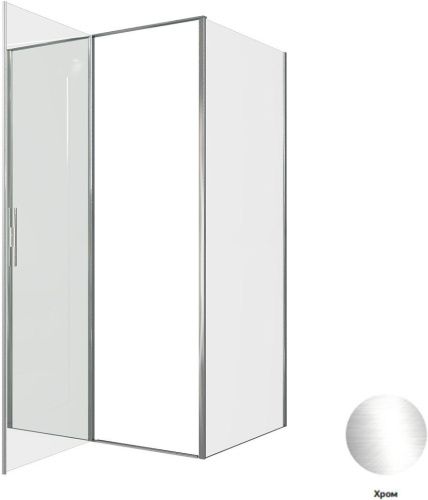 Душевой уголок Allen Brau Priority 3.31031.00 + 3.31043.00 120х90 стекло прозрачное профиль хром без поддона - фото 4