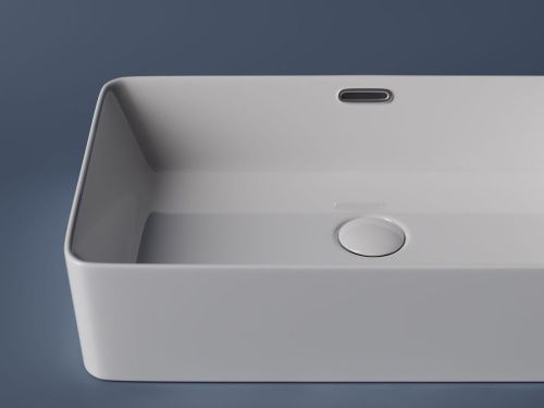 Раковина из сантехнического фарфора Ceramica Nova ELEMENT CN5025 60х40 накладная цвет белый без отверстий под смеситель - фото 5