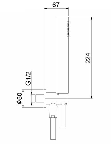 Душевой гарнитур Fiore Kera 30OO8786 настенный золото - фото 2