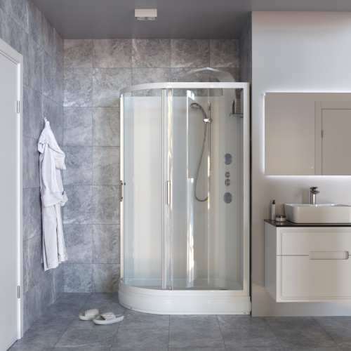 Душевая кабина Taliente TA-128CW(R) 120х80 асимметричная без крыши ориентация правая - фото 3