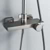 Душевая стойка Rose R1896T-6 настенная цвет серый с термостатом