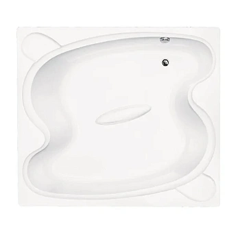 Ванна акриловая Vagnerplast Helios VPBA197HEL2X-04 195х170 пристенная овальная без каркаса