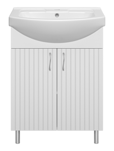 Тумба под раковину Misty Изео Э-Изе01065-021Н 60х40 напольная цвет белый - фото 2