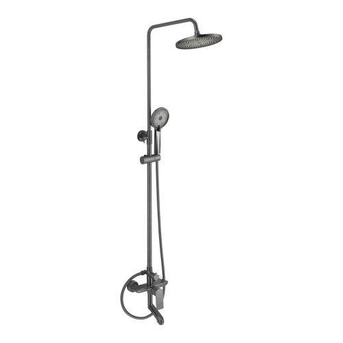 Душевая стойка Fmark FS8845Q настенная цвет серый - фото 2