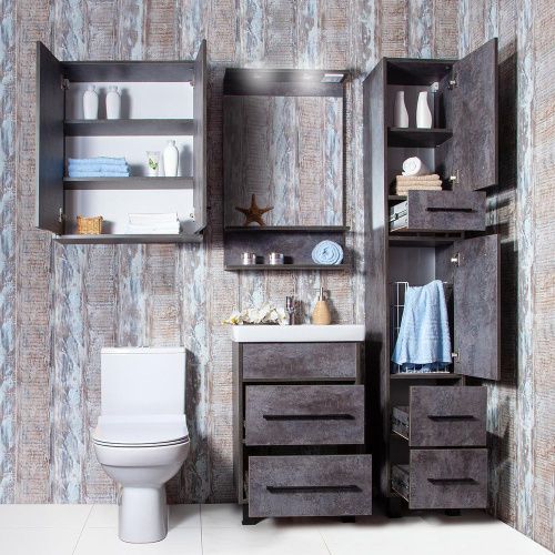 Зеркало с подсветкой Бриклаер Чили 4627125415159 60х90 подвесное - фото 5