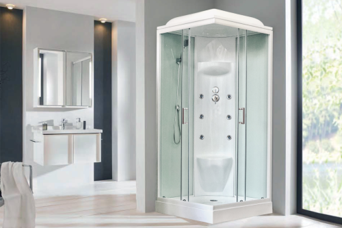 Душевая кабина Royal Bath НР RB90HP7-WT 90х90 квадратная с крышей ориентация универсальная - фото 2