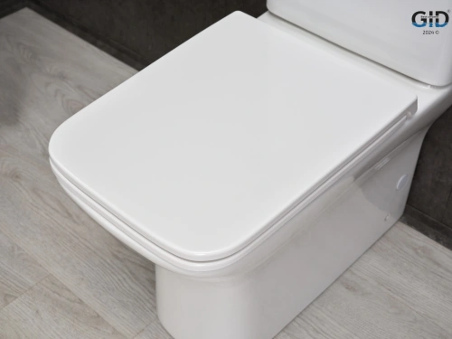 Унитаз напольный с бачком Gid Concavo Tn2125 (62245Y) белый с сиденьем микролифт безободковый - фото 5