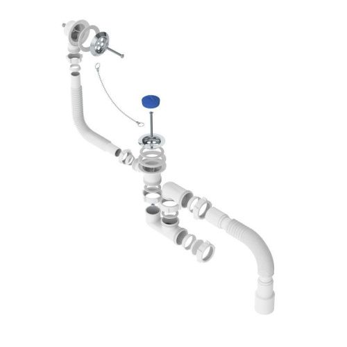 Слив-перелив для ванны Niagara V255-TL белый - фото 2