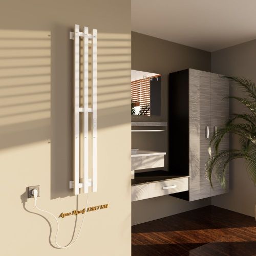 Полотенцесушитель электрический Altasan АргоПроф АргоПроф12017БМ 15х120 белый - фото 3