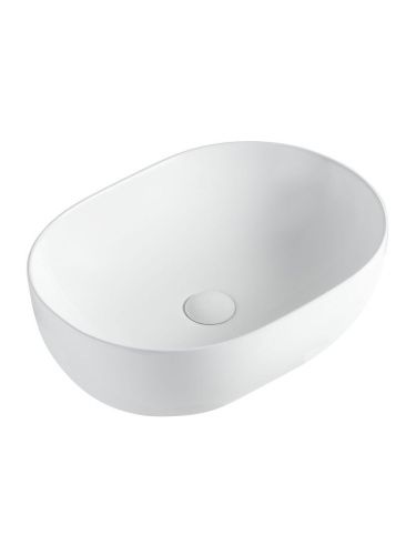 Раковина из сантехнического фарфора Orange B05-480W 50х40 накладная цвет белый - фото 2