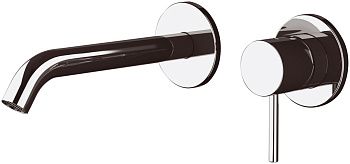 Смеситель для раковины Daniel Tokyo TX632P-15 встраиваемый в стену черный