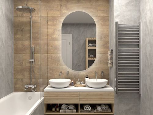 Зеркало с подсветкой Misty Зеркала (сенсорные) ТИТ-02-70/120-14 70х120 подвесное - фото 3