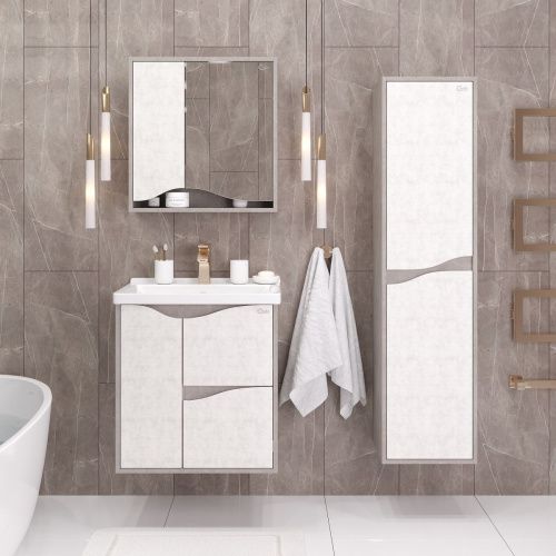 Зеркало-шкаф Onika Брендон 206084 60х70 подвесной цвет бежевый - фото 4