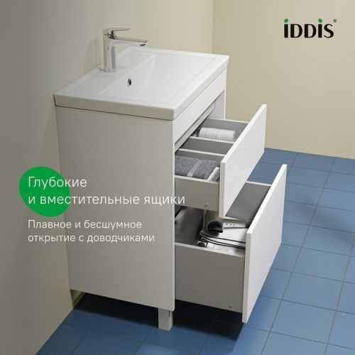 Тумба с раковиной Iddis Zodiac X ZDX60WFi95K 60х40 напольная цвет белый - фото 3